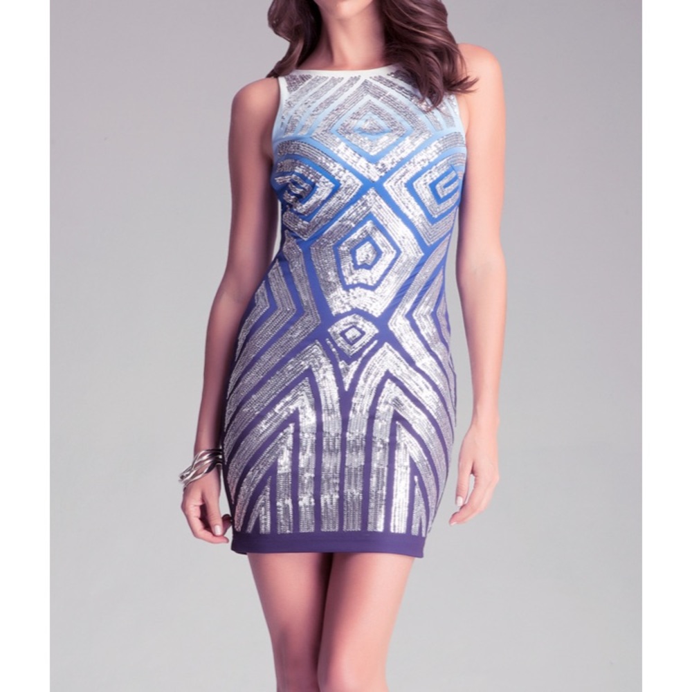 Bebe Ombré &Sequin Cocktail Dress - Picture 5 of 5